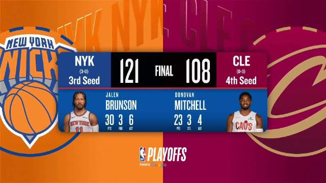 05月24日NBA东部决赛G3 尼克斯 – 骑士 全场录像【全场录像+集锦】