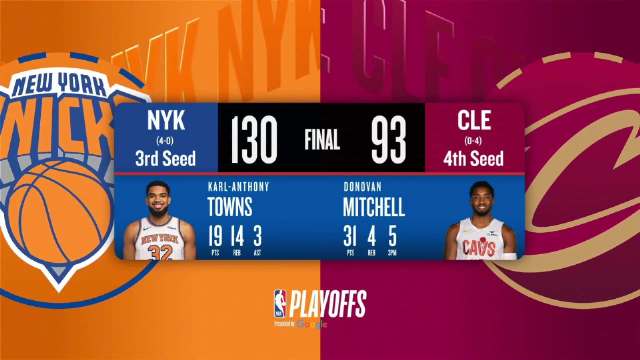 05月26日NBA东部决赛G4 尼克斯 – 骑士 全场录像【全场录像+集锦】
