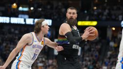 [腾讯原声集锦]🏀掘金残阵对话胜雷霆迎11连胜 约穆5大主力缺阵 雷霆10人休战