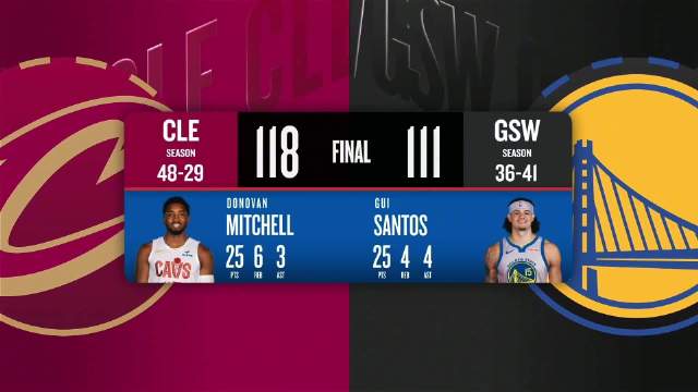 04月03日NBA常规赛 骑士 - 勇士 全场录像