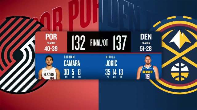 04月07日NBA常规赛 开拓者 - 掘金 全场录像