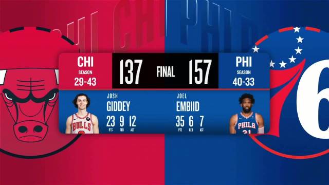 03月26日NBA常规赛 公牛 - 76人 全场录像