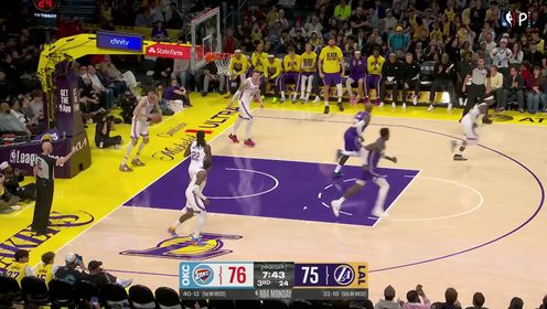 [腾讯全场集锦]🏀雷霆7人上双终结湖人3连胜 杰伦威复出23分 詹姆斯22+6+10
