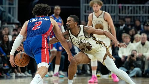 [腾讯原声集锦]🏀上半场丢77分！勇士8人得分上双憾负活塞 库里三节23分&伤退